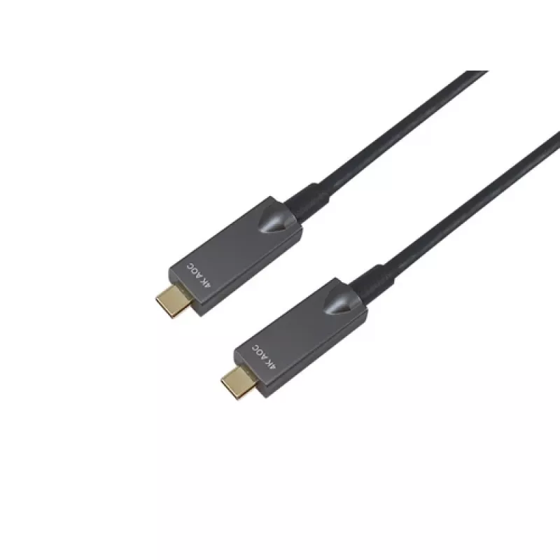 EQUIP 578203 USB-C na USB-C aktívny optický kábel 7,5 m 4K@60Hz 10Gbit/s PD 60 W čierny