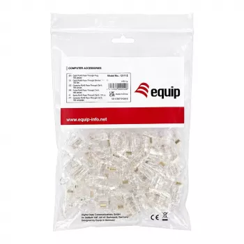 Equip Cat.6A RJ45 tienený bez nástrojov montovateľný poľný konektor (balenie 100 ks)