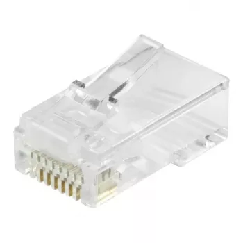 Equip Cat6 RJ45 UTP nechránená sada konektorov (100 kusov) - transparentná