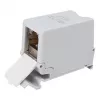 Equip Cat6A tienený keystone konektor 1xRJ45 DIN lišta sivá