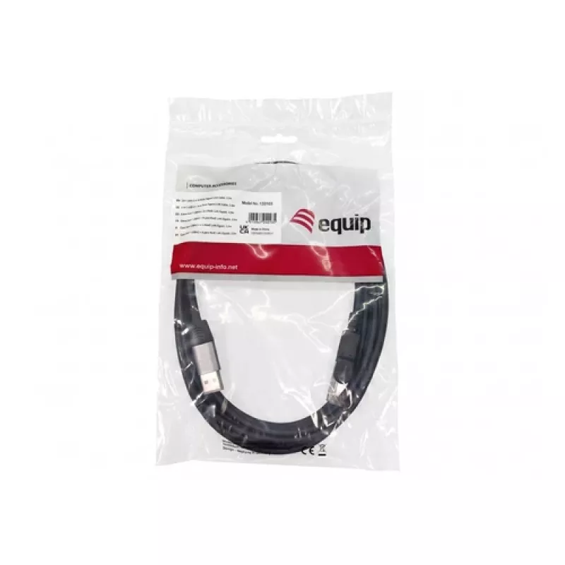 Equip GigaBit USB-C+A na RJ45 adaptér, čierny
