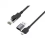 Equip GigaBit USB-C+A na RJ45 adaptér, čierny