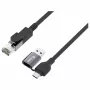 Equip Gigabit USB-C / USB-A na RJ45 Ethernet adaptér - čierna