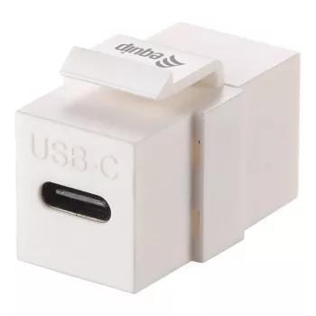 Equip Keystone Coupler USB 3.2 Gen 2 USB-C na USB-C konektor samica na samicu, biela