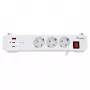 Equip predlžovacia lišta CEE 7/7 90° na 3x Schuko / 2x USB-C + USB-A, biela, 1,5m