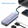 EQUIP USB-C multiport adaptér s 2x HDMI, RJ45, 2x USB-A, USB-C PD 100W, sivý