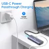 EQUIP USB-C multiport adaptér s 2x HDMI, RJ45, 2x USB-A, USB-C PD 100W, sivý