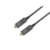 EQUIP USB-C na C aktívny optický kábel 7,5 m 8K 60 Hz PD 60 W 10 Gbit/s čierny