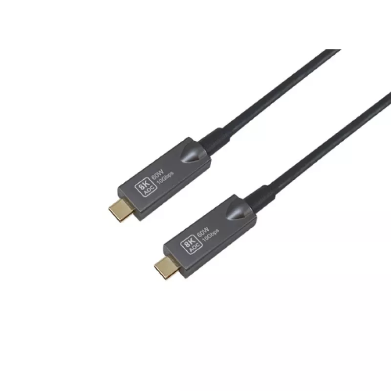 EQUIP USB-C na C aktívny optický kábel 7,5 m 8K 60 Hz PD 60 W 10 Gbit/s čierny