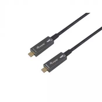 EQUIP USB-C na C aktívny optický kábel 7,5 m 8K 60 Hz PD 60 W 10 Gbit/s čierny