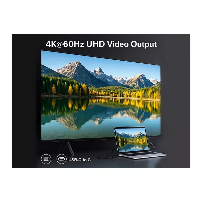 EQUIP USB-C na USB-C + HDMI adaptér so 100W PD, 4K/60Hz, hliník