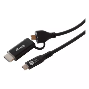 EQUIP USB-C na USB-C + HDMI adaptér so 100W PD, 4K/60Hz, hliník