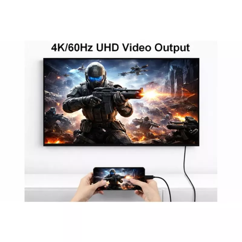 EQUIP USB-C na USB-C + HDMI adaptér s 100W Power Delivery, 4K 60Hz, 3m hliník