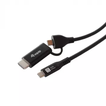 Equip USB-C na USB-C + HDMI adaptér s 100W Power Delivery, 4K 60Hz, hliník