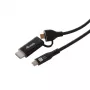 Equip USB-C na USB-C + HDMI adaptér s 100W Power Delivery, 4K 60Hz, hliník