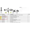 Ergonomic Solutions HMSHOST-INT5-02 Swingarm AP2 montážna sada na tlačiareň s káblovou svorkou SP2, poistným krúžkom a doskou na tlačiareň pre Epson TM-P1200, čierna
