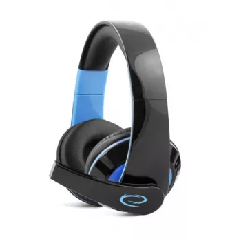 Esperanza EGH300B Drôtový herný headset s mikrofónom, Over-Ear, čierna a modrá