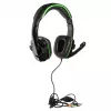 Esperanza EGH310G Herný headset s mikrofónom na ramene, káblový, 3,5-mm jack, čierna & zelená