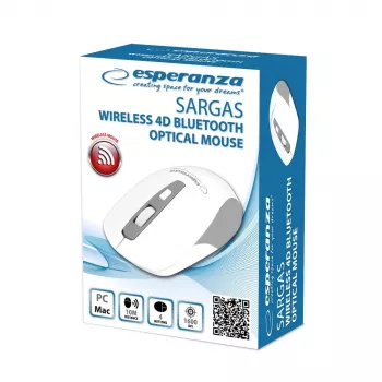 Esperanza EM130W bezdrôtová Bluetooth 4D myš, biela