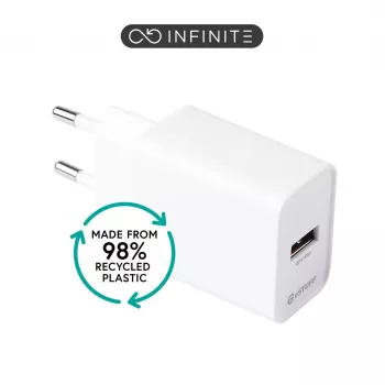 ESTUFF INFINITE (GRS) USB-A nabíjačka 12W biela EU