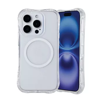 eSTUFF INFINITE PORTO transparentné magnetické puzdro pre iPhone 12 Pro / iPhone 12 (GRS) ES67142101