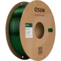ESUN PETG+ 1,75mm transparentná zelená 1kg papierová cievka 3D tlačiarenský filament PETG+175T-G1P1