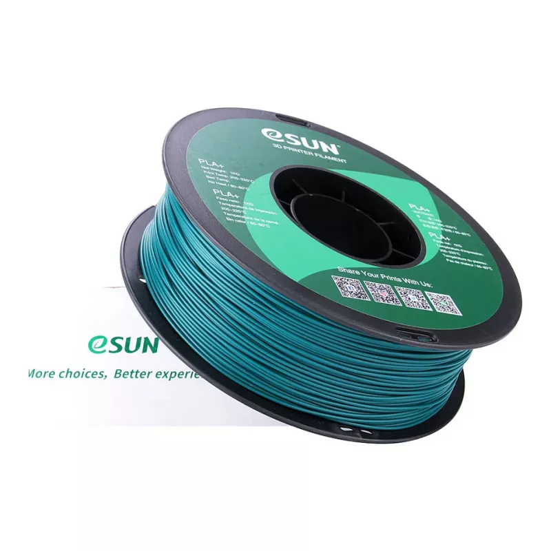 ESUN PLA+ 1,75 mm zelené 3D tlačové filament, 1 kg