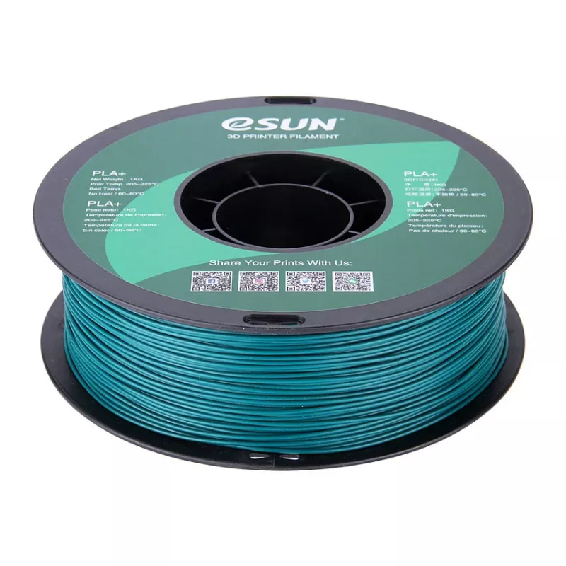 ESUN PLA+ 1,75 mm zelené 3D tlačové filament, 1 kg
