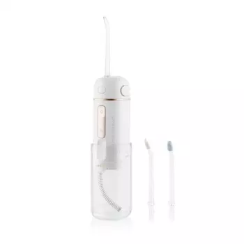 ETA Aqua Care Compact bezdrôtová ústna sprcha – 165 ml, biela, 2 trysky, IPX7, USB nabíjateľná