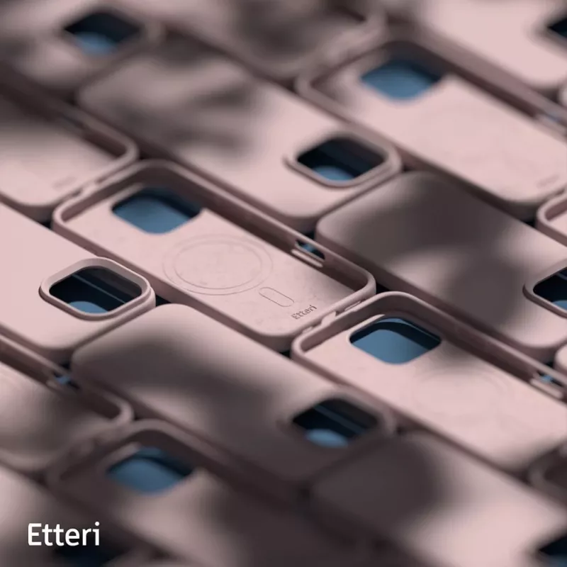 ETTERI Silicone Mag Case pre iPhone 16 Pro 6,3 palca svetloružová