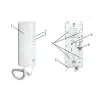 EURA ADA-38A3 4-vodičový analógový interkom pre systémy RL-3203H, biely