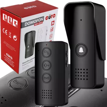 EURA ADP-09A3 interkom čierny hands-free