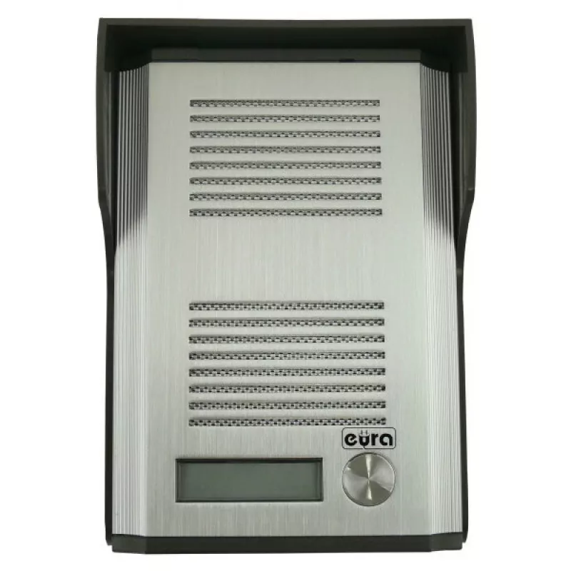 EURA ADP-44A3 (RL-3203D) audio vrátnik - 2-vodičový, rodinný dom, biela vnútorná jednotka, strieborný vonkajší panel
