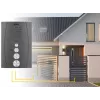 EURA ADP-51A3 DIFESA audio set domáceho telefónu - 1 rodina, 2 slúchadlá, intercom, grafit