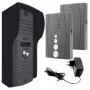 EURA ADP-51A3 DIFESA audio set domáceho telefónu - 1 rodina, 2 slúchadlá, intercom, grafit
