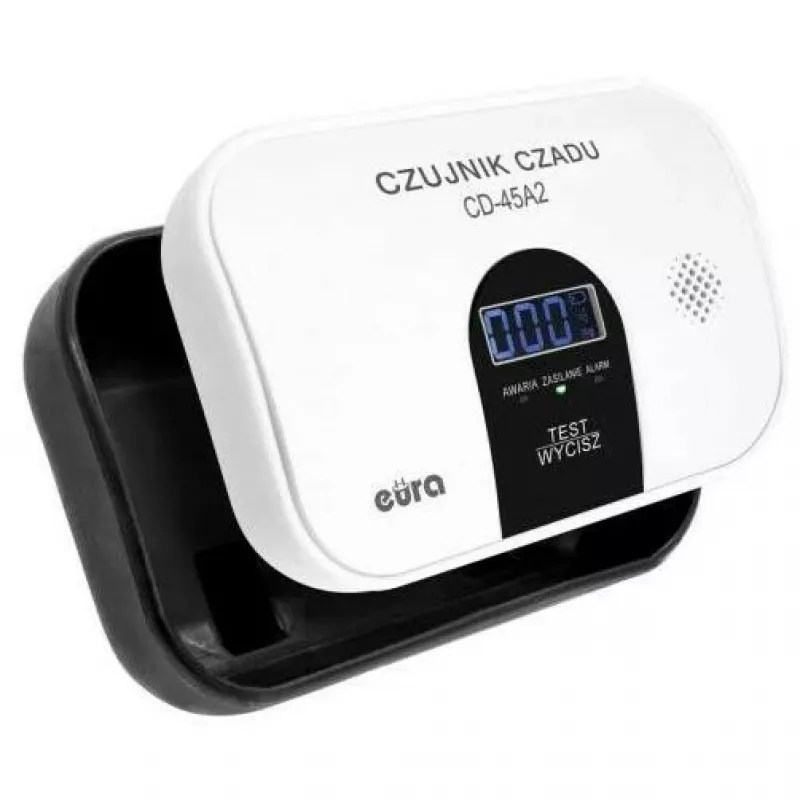 EURA CD-45A2 samostatne stojaci detektor oxidu uhoľnatého, na batérie, LCD displej