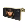 EURA VDP-01C1 ERIS digitálny priezor do dverí 3,2 palca LCD zlatý