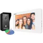 EURA VDP-76A3 7-palcový káblový videovrátnik s monitorom, biela