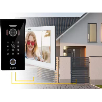 EURA VDP-99C5 videovrátnik, 7-palcový dotykový displej, WiFi, RFID, Tuya, biela