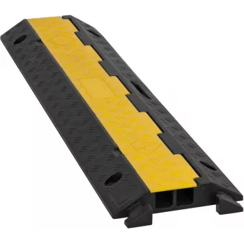 EUROLITE KB-2A káblový mostík 2-kanálový 98x24x4,5 cm čierna/žltá nosnosť 5000 kg