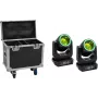 EUROLITE set 2x LED TMH-B120 Hypno moving-head beam + flightcase s kolieskami