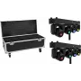 EUROLITE Set 2x LED TMH Bar S120 Moving-Head Spot + Flightcase s kolieskami
