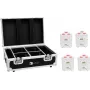 EUROLITE Set 4x AKKU TL-3 TCL biela + Charging Case 20000650
