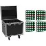 EUROLITE set 4x LED Pixel Matrix Panel 5x5 RGB/WW + flightcase s kolieskami