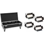 EUROLITE set 4x LED PLL-576 CW/WW panel + case s kolieskami DMX 576 LED 3000-6000K
