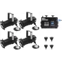EUROLITE Set 4x PAR-20 Spot sw dim2warm + EDX-4 DMX RDM LED dimmer pack (20000695)