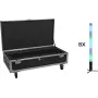 EUROLITE Sada 8x AKU IP Pixel Tube 360° PRO CRMX + flightcase s kolieskami a zásuvkou