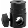 EUROLITE TV Spigot adaptér 16 mm so závitom M10 – robustný oceľový adaptér do 15 kg