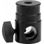 EUROLITE TV Spigot adaptér 16 mm so závitom M10 – robustný oceľový adaptér do 15 kg