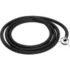 EUROLITE UAN-1 univerzálny adaptér na hmlový stroj s hadicou, 40 mm výstup, 1 m flexibilná hadica, čierny 51702066